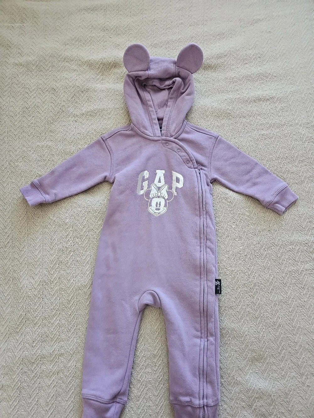GAP Lavender Minnie Mouse Hooded Footie with Ears